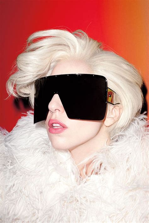 lady gaga big sunglasses|lady gaga black glasses.